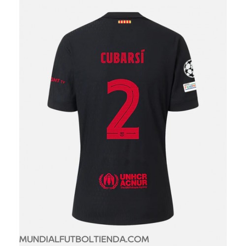 Camiseta Barcelona Pau Cubarsi #2 Segunda Equipación Replica 2024-25 mangas cortas